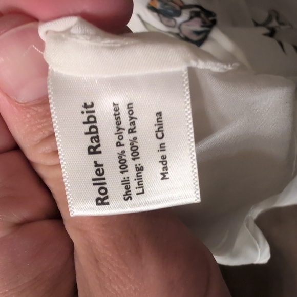 Roller Rabbit Condesa Bouquet Gertrude white maxi dress size large - Picture 11 of 11